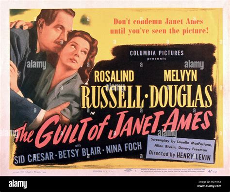 The Guilt of Janet Ames; An Examination of post-war moral ambiguity and forbidden romance!